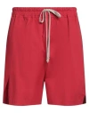 Rick Owens Man Shorts & Bermuda Shorts Red Size 32 Cotton, Elastane