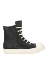 Rick Owens Man Sneakers Black Size 15 Leather In Black