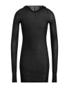 Rick Owens Man T-shirt Black Size S Viscose, Silk In Black