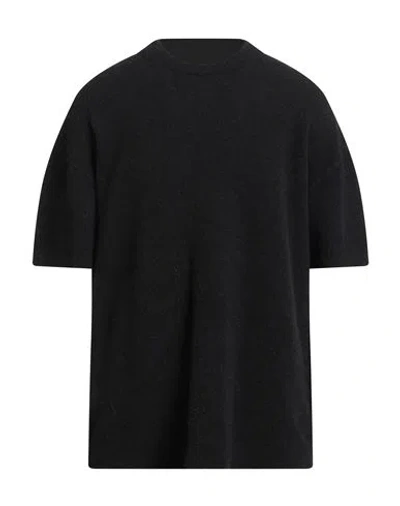 Rick Owens Man Sweater Black Size M Alpaca Wool, Polyamide, Wool, Elastane