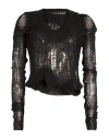 Rick Owens Man Sweater Black Size M Polyamide, Mohair Wool, Wool