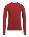 Rick Owens Sweaters In Brick Red