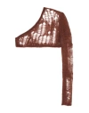 Rick Owens Man Sweater Chocolate Brown Size M Polyamide, Mohair Wool, Wool