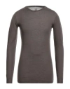Rick Owens Man Sweater Lead Size Xxl Virgin Wool In Brown
