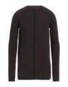Rick Owens Man Sweater Dark Brown Size M Cashmere, Wool, Viscose, Polyester In Brown