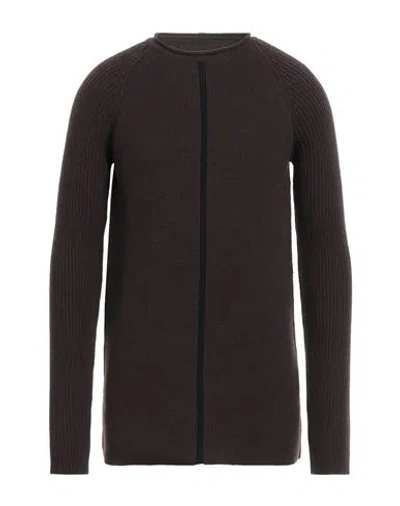 Rick Owens Man Sweater Dark Brown Size M Cashmere, Wool, Viscose, Polyester