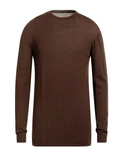 Rick Owens Man Sweater Dark Brown Size Onesize Cashmere
