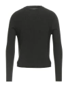 Rick Owens Man Sweater Dark Green Size M Virgin Wool In Black