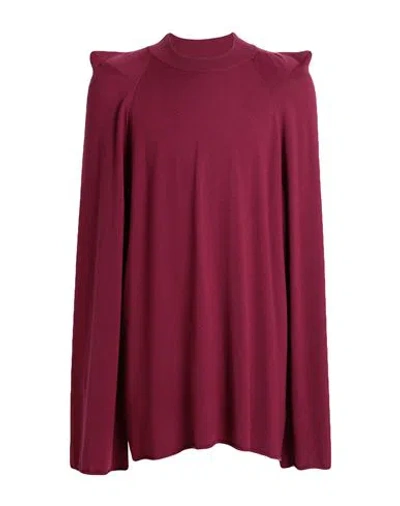 Rick Owens Man Sweater Garnet Size M Cashmere In Red