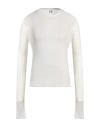 Rick Owens Man Sweater Ivory Size M Virgin Wool In White