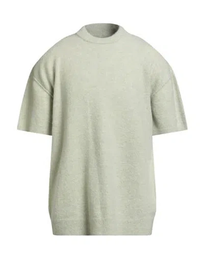 Rick Owens Man Sweater Light Green Size M Alpaca Wool, Polyamide, Wool, Elastane