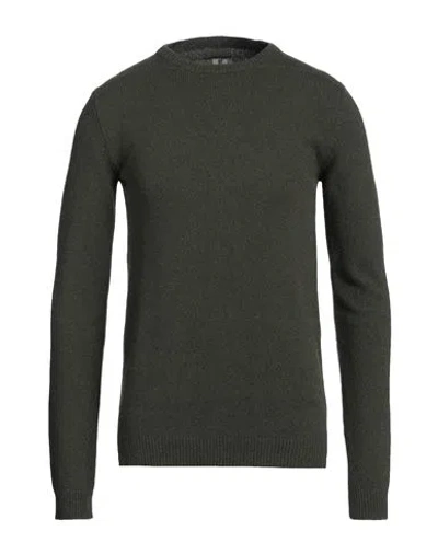 Rick Owens Man Sweater Military Green Size M Cashmere, Wool