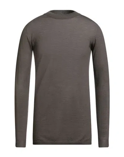 Rick Owens Man Sweater Military Green Size M Virgin Wool In Brown