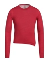 Rick Owens Man Sweater Red Size L Virgin Wool In Red