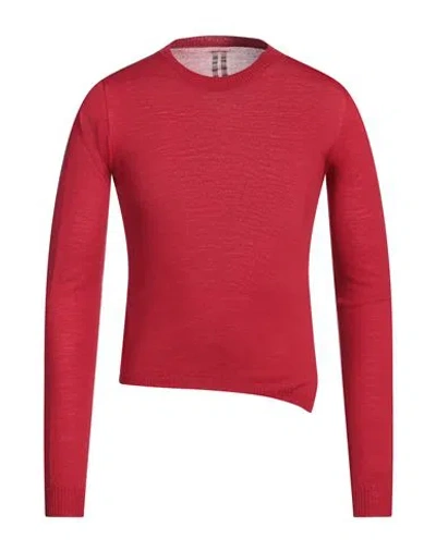 Rick Owens Man Sweater Red Size L Virgin Wool