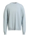 Rick Owens Raised-seam Side-slits Jumper In Blue