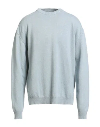 RICK OWENS RICK OWENS MAN SWEATER SKY BLUE SIZE M CASHMERE, WOOL