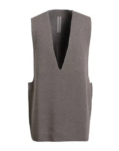 Rick Owens Man Sweater Taupe Size L Cashmere, Wool In Gray