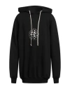 Rick Owens Man Sweatshirt Black Size L Cotton In Black