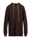 Rick Owens Man Sweatshirt Cocoa Size L Cotton In Brown