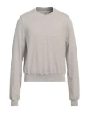 Rick Owens Man Sweatshirt Grey Size M Cotton In Grey