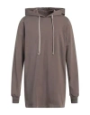 Rick Owens Man Sweatshirt Lead Size S Cotton In Grey