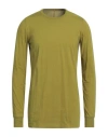 Rick Owens Man T-shirt Acid Green Size S Cotton