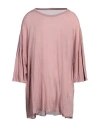 Rick Owens Man T-shirt Antique Rose Size Onesize Cotton In Pink
