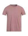 Rick Owens Man T-shirt Antique Rose Size S Cotton In Pink