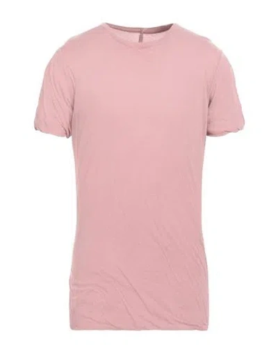 Rick Owens Man T-shirt Antique Rose Size Xxl Cotton In Pink