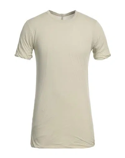 Rick Owens Man T-shirt Khaki Size L Cotton In Beige