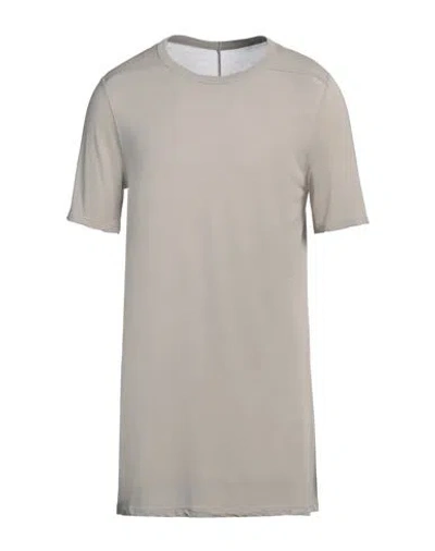 Rick Owens Man T-shirt Beige Size L Viscose, Silk