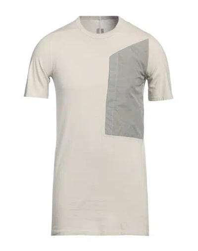 Rick Owens Man T-shirt Beige Size S Cotton In Neutral