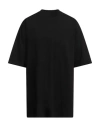 Rick Owens Relaxed Fit Oversized T-shirt With Classic Crew Neckline In Black