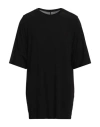 Rick Owens Man T-shirt Black Size L Cupro, Elastane