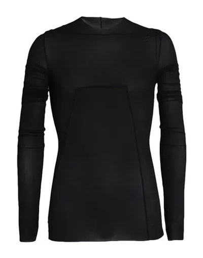 Rick Owens Man T-shirt Black Size Xl Cupro, Elastane