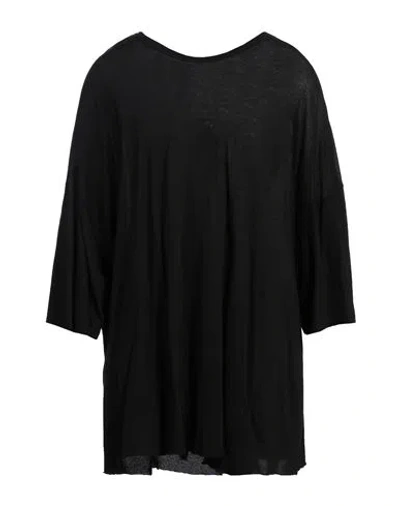 Rick Owens Man T-shirt Black Size Onesize Cotton In Black