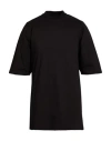Rick Owens Black Crew Neck T-shirt In Black