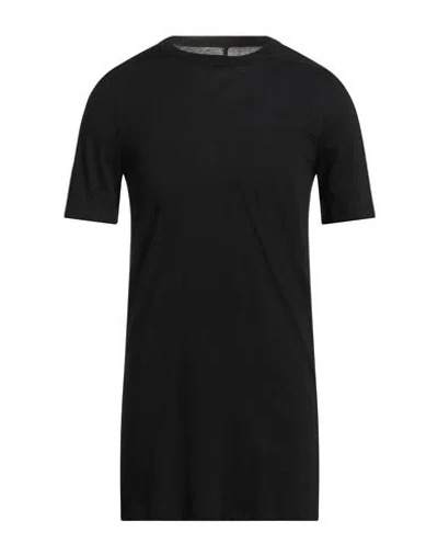 Rick Owens Man T-shirt Black Size S Cotton, Cashmere