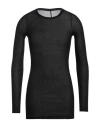 Rick Owens Man T-shirt White Size S Viscose, Silk In Black