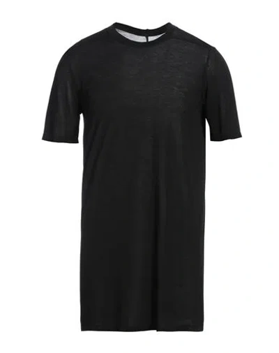 Rick Owens Man T-shirt Black Size S Viscose, Silk