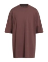 Rick Owens Man T-shirt Brown Size S Cotton