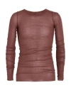 Rick Owens Man T-shirt Brown Size S Viscose, Silk