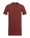 Rick Owens Man T-shirt Chocolate Brown Size M Cotton