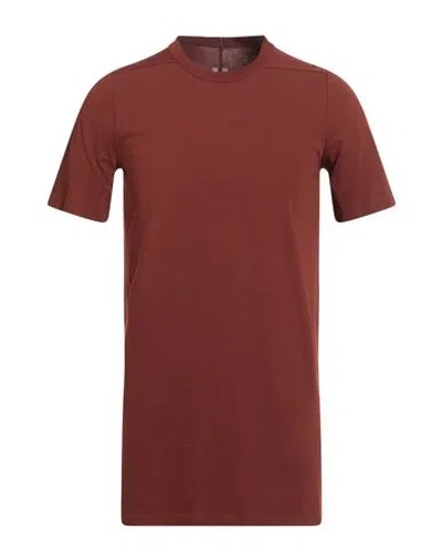 Rick Owens Man T-shirt Chocolate Brown Size M Cotton