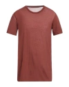 Rick Owens Man T-shirt Chocolate Brown Size Xs Cotton