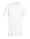 Rick Owens Man T-shirt Cream Size Xl Cotton In White