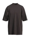Rick Owens Man T-shirt Dark Brown Size M Cotton