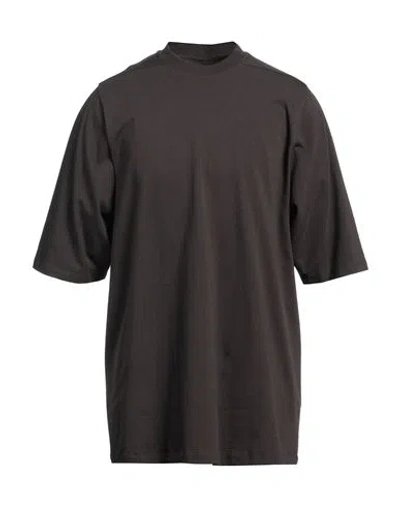 Rick Owens Man T-shirt Dark Brown Size M Cotton