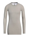 Rick Owens Ribbed Long-sleeved Top In Green